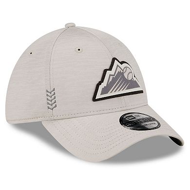 Men's New Era  Cream Colorado Rockies 2024 Clubhouse 39THIRTY Flex Fit Hat