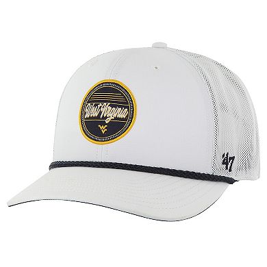 Men's '47 White West Virginia Mountaineers Fairway Trucker Adjustable Hat