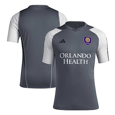 Men's adidas Gray Orlando City SC 2024 AEROREADY Training Jersey