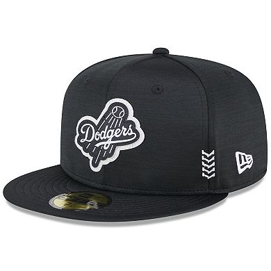 Men's New Era  Black Los Angeles Dodgers 2024 Clubhouse 59FIFTY Fitted Hat