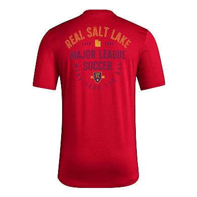 Men's adidas Red Real Salt Lake Local Stoic AEOREADY T-Shirt