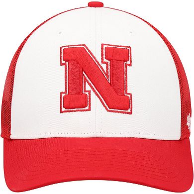 Men's '47 White/Scarlet Nebraska Huskers Freshman Trucker Adjustable Hat