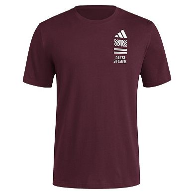 Men's adidas Maroon Mississippi State Bulldogs Reverse Retro Baseball 2 Hit T-Shirt