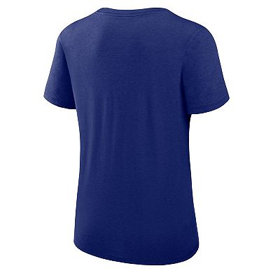 Women's Nike Royal Texas Rangers Authentic Collection Performance Scoop Neck T-Shirt