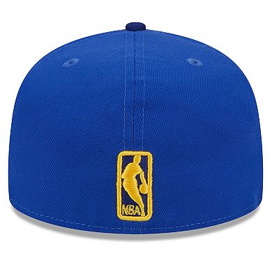 Men's New Era Royal Golden State Warriors 2024 NBA All-Star Game Rally Drive Checkerboard 59FIFTY Crown Fitted Hat
