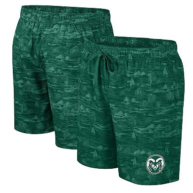 Men's Colosseum Green Colorado State Rams Ozark Swim Shorts