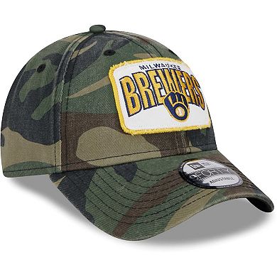 Men's New Era Camo Milwaukee Brewers Gameday 9FORTY Adjustable Hat