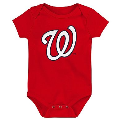Newborn & Infant Fanatics Branded Washington Nationals Fan Pennant 3-Pack Bodysuit Set