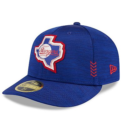 Men's New Era  Royal Texas Rangers 2024 Clubhouse Low Profile 59FIFTY Fitted Hat