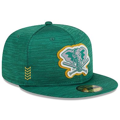 Men's New Era Green Oakland Athletics 2024 Clubhouse 59FIFTY Fitted Hat