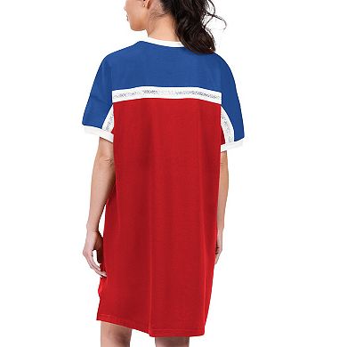 Women's G-III 4Her by Carl Banks Red/Royal Philadelphia Phillies Circus Catch Sneaker Dress