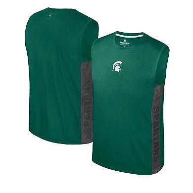 Youth Colosseum Green Michigan State Spartans Smak Talk Hit Sleeveless T-Shirt