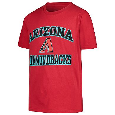 Youth Fanatics Branded Red Arizona Diamondbacks Heart & Soul T-Shirt