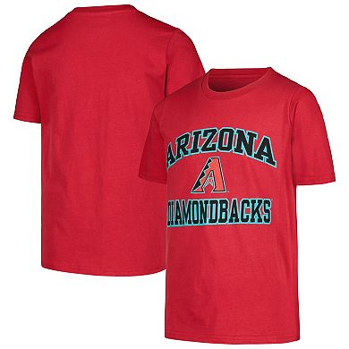 Youth Fanatics Branded Red Arizona Diamondbacks Heart & Soul T-Shirt