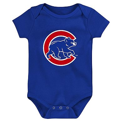 Newborn & Infant Fanatics Branded Chicago Cubs Fan Pennant 3-Pack Bodysuit Set