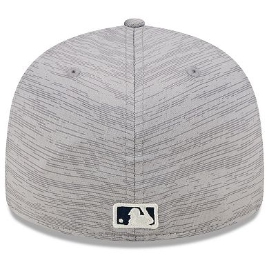 Men's New Era  Gray Houston Astros 2024 Clubhouse Low Profile 59FIFTY Fitted Hat