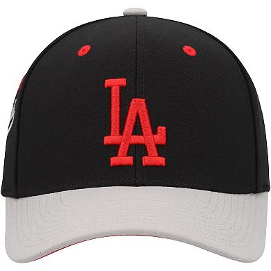 Men's Mitchell & Ness Black Los Angeles Dodgers Bred Pro Adjustable Hat