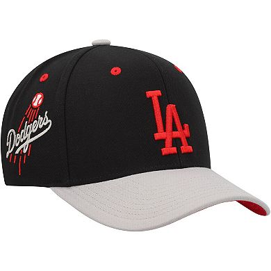 Men's Mitchell & Ness Black Los Angeles Dodgers Bred Pro Adjustable Hat