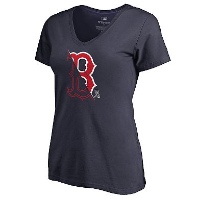 Women's Fanatics Branded Navy Boston Red Sox X-Ray V-Neck T-Shirt