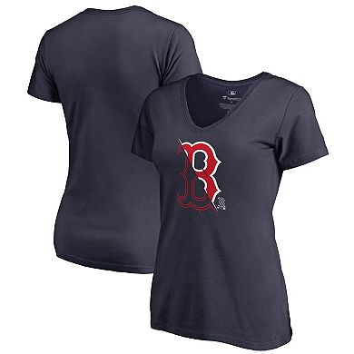 Women's Fanatics Branded Navy Boston Red Sox X-Ray V-Neck T-Shirt
