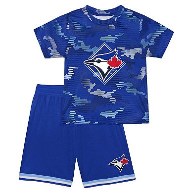 Toddler Fanatics Branded Royal Toronto Blue Jays Field Ball T-Shirt & Shorts Set