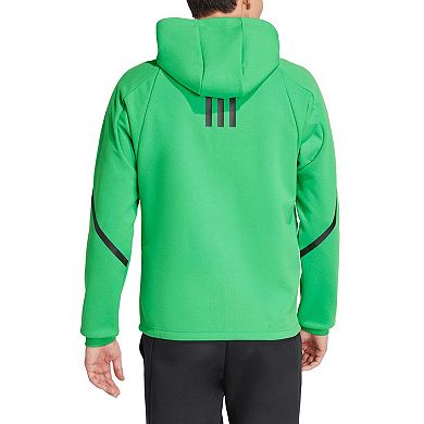 Men's adidas Green Austin FC 2024 Anthem Travel Raglan Sleeve Full-Zip Jacket
