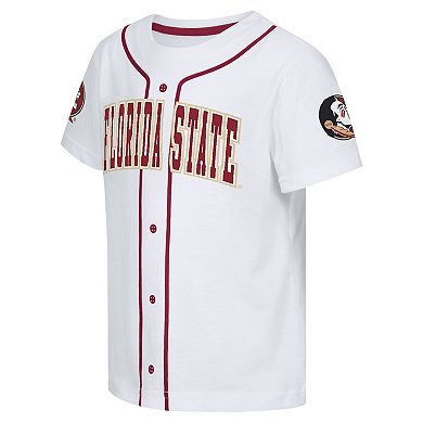 Toddler Colosseum White Florida State Seminoles Buddy Baseball T-Shirt