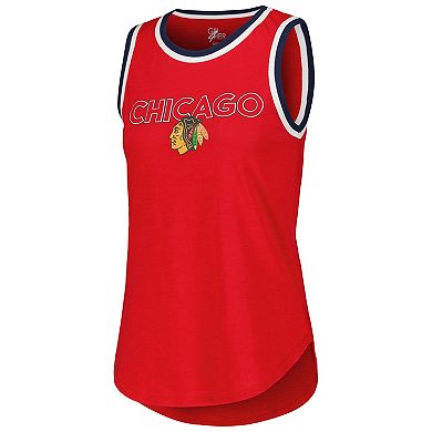 Women's G-III 4Her by Carl Banks Red Chicago Blackhawks Strategy Tank Top