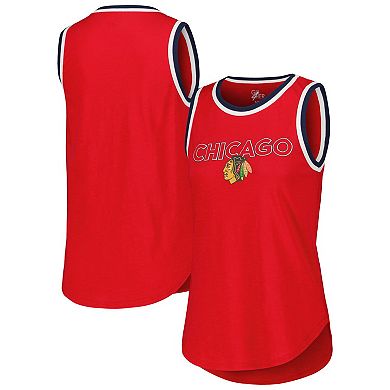 Women's G-III 4Her by Carl Banks Red Chicago Blackhawks Strategy Tank Top