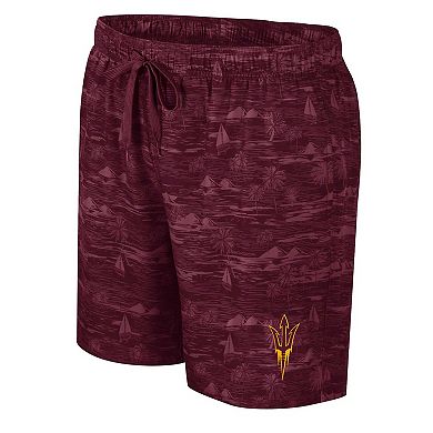 Men's Colosseum Maroon Arizona State Sun Devils Ozark Swim Shorts