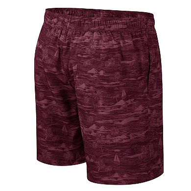 Men's Colosseum Maroon Arizona State Sun Devils Ozark Swim Shorts