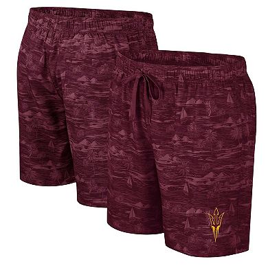 Men's Colosseum Maroon Arizona State Sun Devils Ozark Swim Shorts