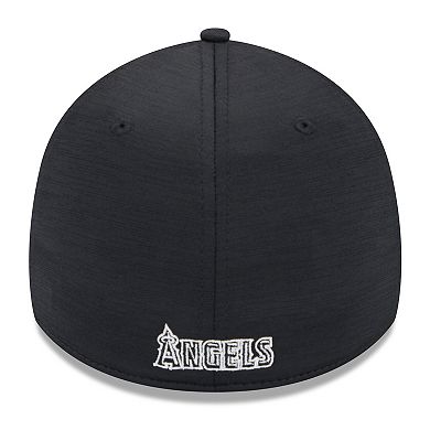Men's New Era  Black Los Angeles Angels 2024 Clubhouse 39THIRTY Flex Fit Hat