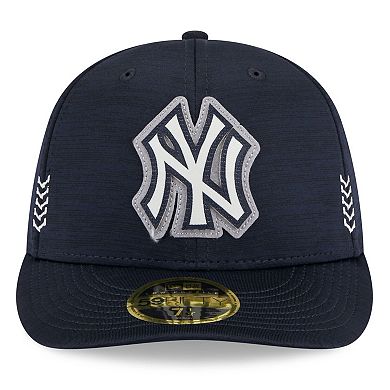 Men's New Era  Navy New York Yankees 2024 Clubhouse Low Profile 59FIFTY Fitted Hat