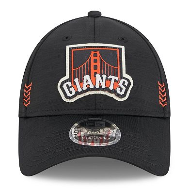 Men's New Era  Black San Francisco Giants 2024 Clubhouse 9FORTY Adjustable Hat