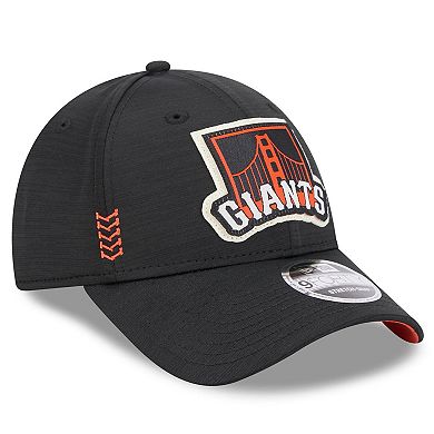 Men's New Era  Black San Francisco Giants 2024 Clubhouse 9FORTY Adjustable Hat