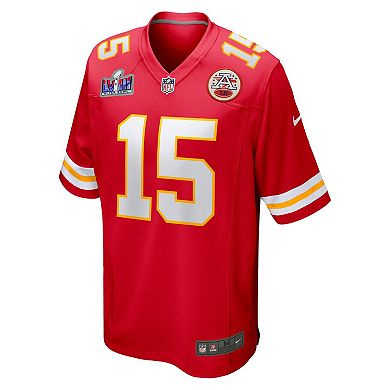 Men's Nike Patrick Mahomes Red Kansas City Chiefs Super Bowl LVIII Game Jersey