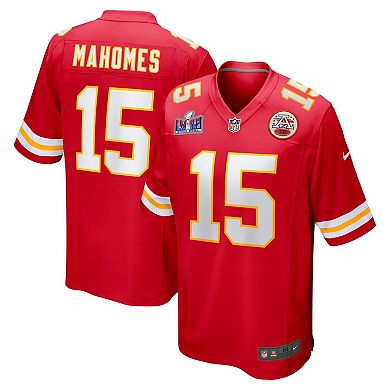 Men's Nike Patrick Mahomes Red Kansas City Chiefs Super Bowl LVIII Game Jersey