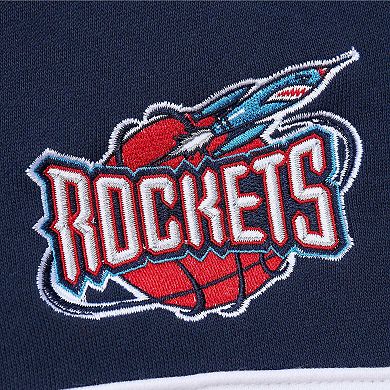 Men's Mitchell & Ness Red/Navy Houston Rockets Head Coach Pullover Hoodie