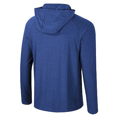 Men's Colosseum Royal Duke Blue Devils Cloud Jersey Raglan Long Sleeve Hoodie T-Shirt
