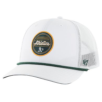 Men's '47 White Oakland Athletics Fairway Trucker Adjustable Hat
