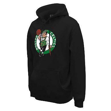 Unisex Stadium Essentials  Black Boston Celtics Primary Logo Pullover Hoodie