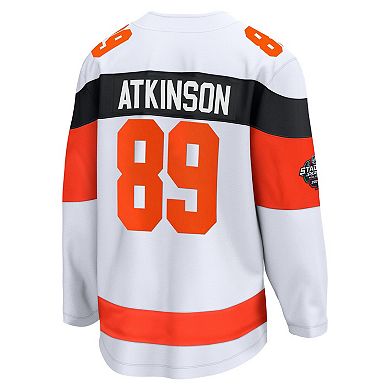 Men's Fanatics Branded Cam Atkinson White Philadelphia Flyers 2024 NHL Stadium Series Breakaway Player Jersey