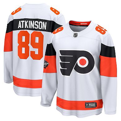 Men's Fanatics Branded Cam Atkinson White Philadelphia Flyers 2024 NHL Stadium Series Breakaway Player Jersey