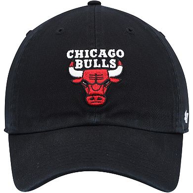 Men's '47 Black Chicago Bulls Team Clean Up Adjustable Hat