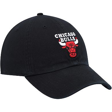 Men's '47 Black Chicago Bulls Team Clean Up Adjustable Hat