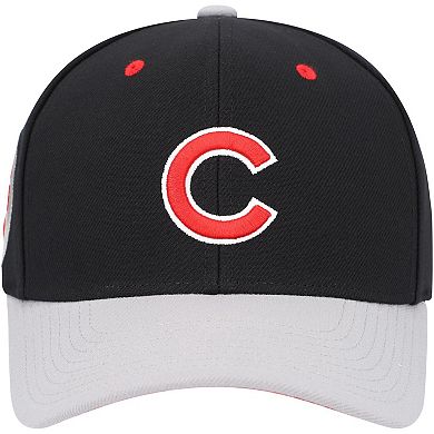 Men's Mitchell & Ness Black Chicago Cubs Bred Pro Adjustable Hat