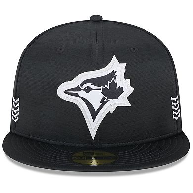 Men's New Era  Black Toronto Blue Jays 2024 Clubhouse 59FIFTY Fitted Hat