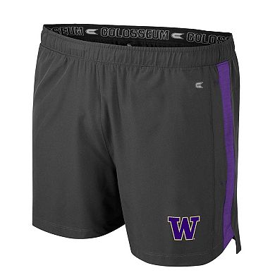 Men's Colosseum Charcoal Washington Huskies Langmore Shorts