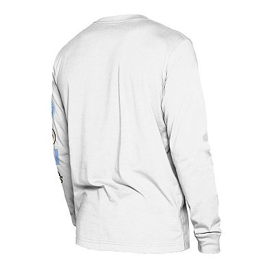 Men's New Era White Atlanta Hawks 2023/24 City Edition Long Sleeve T-Shirt